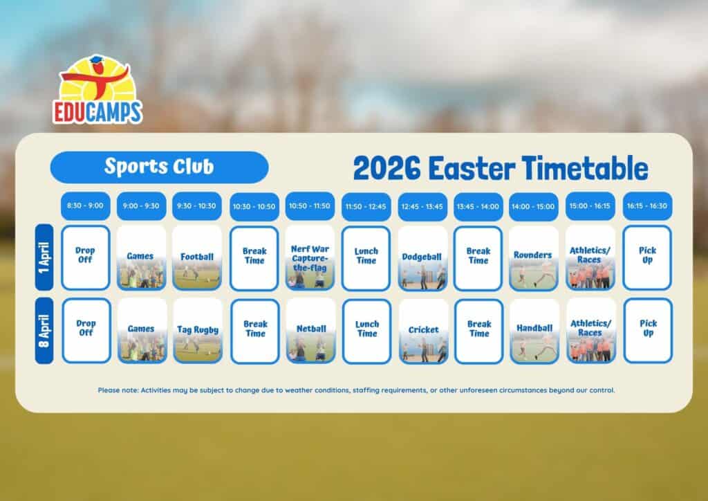 Sports Club Timetable